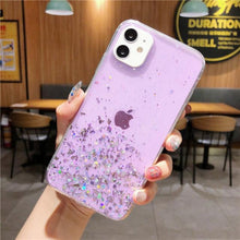 Load image into Gallery viewer, Glitter Luxury Soft Phone Case For iPhone 13 mini 12 Pro 11 ProMax For iPhone XR XS Max X 8 7 6s 6 Plus Back Cover Case Fashion Glitter Silicone Clear Shiny Sparkly Soft Flexible Shock-Absorbing Slim Protective Case
