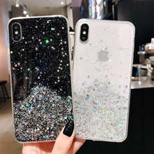 Load image into Gallery viewer, Glitter Luxury Soft Phone Case For iPhone 13 mini 12 Pro 11 ProMax For iPhone XR XS Max X 8 7 6s 6 Plus Back Cover Case Fashion Glitter Silicone Clear Shiny Sparkly Soft Flexible Shock-Absorbing Slim Protective Case
