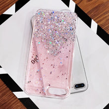 Load image into Gallery viewer, Glitter Luxury Soft Phone Case For iPhone 13 mini 12 Pro 11 ProMax For iPhone XR XS Max X 8 7 6s 6 Plus Back Cover Case Fashion Glitter Silicone Clear Shiny Sparkly Soft Flexible Shock-Absorbing Slim Protective Case
