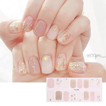 Load image into Gallery viewer, Glitter Series Shiny Manicure Decoration Designed Nail Art Stickers Nail Decoration Nail Wraps Shiny Tattoos Kids Nails Art Decoration Nail Strips Shiny French Tip Guides Stickers French Nail Stickers Form Fringe Guides
