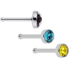 Load image into Gallery viewer, 20G Licensed NFL Jacksonville Jaguars Logo Nose Bone 3 Pack Set
