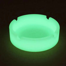 Load image into Gallery viewer, Glow In The Dark Ashtray For Smoking Cigarette Silicone Luminous Unique Design Rubber Soft Fluorescent Ashtrays
