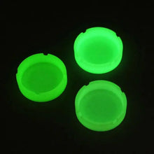 Load image into Gallery viewer, Glow In The Dark Ashtray For Smoking Cigarette Silicone Luminous Unique Design Rubber Soft Fluorescent Ashtrays
