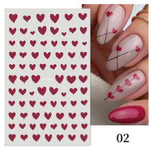 Load image into Gallery viewer, Gold 3D Nail Sticker Curve Stripe Lines Nails Stickers Gradient Adhesive Striping Tape Nail Foil Nail Art Stickers Decals Silver Strip Line Nail Decal Self-Adhesive 3D Wave Decal Decoration Metallic Curve Design Decoration for Women Girls
