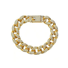 Load image into Gallery viewer, Gold Filled High Polish Finish Men's Bracelet Hip Hop Miami Cuban Link

