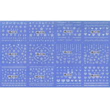 Load image into Gallery viewer, Gold Moon Star 3D Nail Stickers Ultra-thin Adhesive Decals Nail Art Decorations Stamping Manicure Nails Stickers Tool 3d Nail Decal Stickers Manicure Nail Art Decoration Accessories Holographic Old English Character Nail Self-Adhesive Sticker
