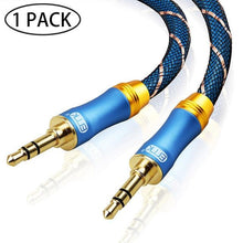 Load image into Gallery viewer, Gold Plated 3.5mm Audio Aux Cable For  Car Headphone Speaker Mobile Phone
