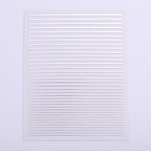 Load image into Gallery viewer, Gold Silver 3D Nail Sticker Curve Stripe Lines Nails Stickers Gradient Adhesive Striping Tape Nail Art Stickers Decal Decoration Metallic Curve Strip Line Nail Decal Self-Adhesive 3D Wave Design Decoration for Women Girls
