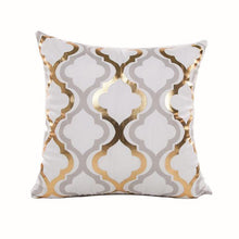 Load image into Gallery viewer, Golden Love Leaves Bronzing Cushion Decorative Pillow Black And Gold Pillow Cover Home Pillowcases Velvet Home Decor Sofa Pillows Cover 45x45CM
