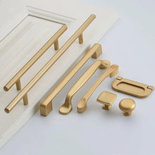 Load image into Gallery viewer, Golden Simple Fashion Aluminum Alloy Furniture Handles Bookcase Handles Wine Cabinet Handles Door Knob Handles For Cabinet Cabinet Knobs Cupboard Drawers Cabinet Dresser Bookcase Wardrobe 2.2CM
