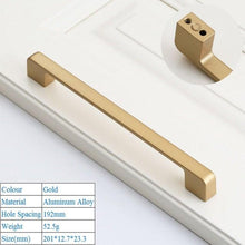 Load image into Gallery viewer, Golden Simple Fashion Aluminum Alloy Furniture Handles Bookcase Handles Wine Cabinet Handles Door Knob Handles For Cabinet Cabinet Knobs Cupboard Drawers Cabinet Dresser Bookcase Wardrobe 2.2CM
