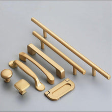 Load image into Gallery viewer, Golden Simple Fashion Aluminum Alloy Furniture Handles Bookcase Handles Wine Cabinet Handles Door Knob Handles For Cabinet Cabinet Knobs Cupboard Drawers Cabinet Dresser Bookcase Wardrobe 2.2CM

