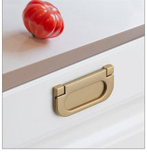 Load image into Gallery viewer, Golden Simple Fashion Aluminum Alloy Furniture Handles Bookcase Handles Wine Cabinet Handles Door Knob Handles For Cabinet Cabinet Knobs Cupboard Drawers Cabinet Dresser Bookcase Wardrobe 2.2CM
