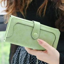 Load image into Gallery viewer, Gorgeous Matte Leather Long Wallet For Women And Lady Purse High Quality Female Wallets Card Holder Clutch Carteras
