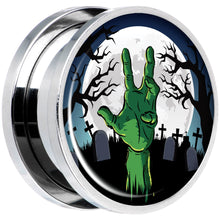 Load image into Gallery viewer, Cemetery Zombie Hand Halloween Plug Set 18mm
