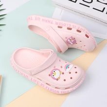 Load image into Gallery viewer, Gray Cute Summer Sandals Women Beach Sandals Non Slip Comfortable Lightweight Outdoor Sandals Woman Light Weight Quick Drying Slip-On Garden Clog Shoes Rubber Slipper
