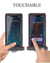 Load image into Gallery viewer, Gray Drop Resistant Waterproof Bag For Mobile Phones Under 6.9 Inches Plastic Mobile Phone Waterproof Case Diving Seal Phone Case Waterproof Pouch Phone  Underwater Case 35m
