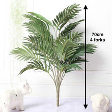 Load image into Gallery viewer, Green Artificial Palm Leaves Plastic Tropical Tree Fake  Indoor Outdoor Garden Home Outdoor Decorations
