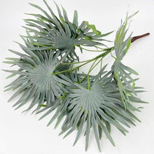 Load image into Gallery viewer, Green Artificial Palm Leaves Plastic Tropical Tree Fake  Indoor Outdoor Garden Home Outdoor Decorations
