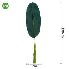 Load image into Gallery viewer, Green Artificial Palm Leaves Plastic Tropical Tree Fake  Indoor Outdoor Garden Home Outdoor Decorations
