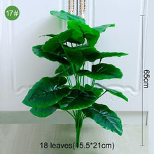 Load image into Gallery viewer, Green Artificial Palm Leaves Plastic Tropical Tree Fake  Indoor Outdoor Garden Home Outdoor Decorations

