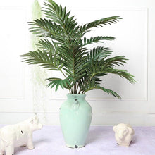 Load image into Gallery viewer, Green Artificial Palm Leaves Plastic Tropical Tree Fake  Indoor Outdoor Garden Home Outdoor Decorations
