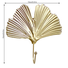 Load image into Gallery viewer, Green Gold Single Leaf Hanging Coat Hook Mini Wall Key Hook Home Decoration Modern Home Hanger Leaf Shape Coat Hooks Wall Mounted Hooks
