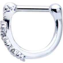Load image into Gallery viewer, 16G 1/4 Daisy Chain Flower Hinged Cartilage Clicker
