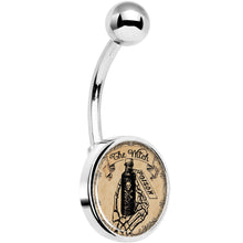 Load image into Gallery viewer, Witches Brew Poison Potion Halloween Belly Ring
