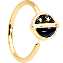 Load image into Gallery viewer, 20G 5/16 Gold Tone Starry Sky Seamless Circular Ring
