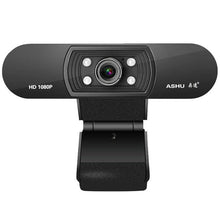 Load image into Gallery viewer, H800 Full HD Video Webcam 1080P HD Camera USB Webcam Focus Night Vision Computer Web Camera with Built in Microphone For Video Conferencing Recording and Streaming
