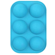 Load image into Gallery viewer, Half Sphere Silicone Soap Molds Bakeware Cake Decorating Tools Pudding Jelly Chocolate Fondant Mould Ball Biscuit Baking Mould 6 Holes Silicone Mold Half Ball Sphere For Making Chocolate Cake Jelly Pudding Handmade Soap
