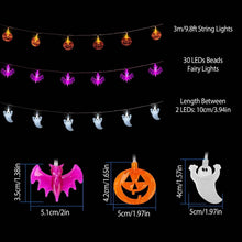 Load image into Gallery viewer, Halloween 30 LED String Lights
