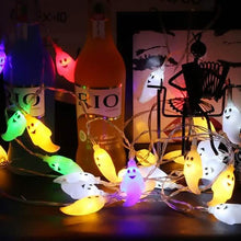 Load image into Gallery viewer, Halloween Cute Ghost LED String Lights Upholstery Lights
