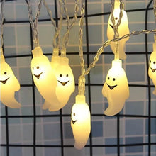 Load image into Gallery viewer, Halloween Cute Ghost LED String Lights Upholstery Lights
