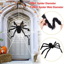 Load image into Gallery viewer, Halloween Decorations Spider Outdoor Stretch Cobweb
