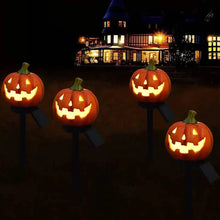 Load image into Gallery viewer, Halloween Jack-o '-lantern Solar Light
