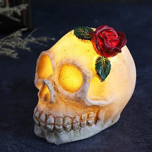 Load image into Gallery viewer, Halloween Resin Skull LED Night Light Decorative Light
