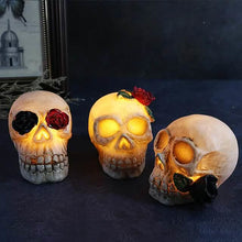 Load image into Gallery viewer, Halloween Resin Skull LED Night Light Decorative Light
