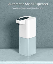 Load image into Gallery viewer, Hand Foam Liquid Soap Dispenser Automatic Soap Dispensers For Bathroom Touchless Dish Soap Dispenser Electric Hand Free Automatic Foaming Hand Soap Dispenser Touchless Soap Dispenser USB Rechargeable Automatic Soap Dispenser For Bathroom Kitchen
