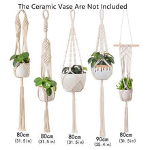 Load image into Gallery viewer, Hand Woven Macrame Tapestry Plant Hanger Holder
