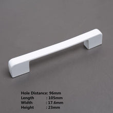Load image into Gallery viewer, Handles Drawer Cabinet Furniture Kitchen Handles For Cabinet Knob Door Drawer Furniture Kitchen Knob Simplicity White Stainless Steel Hollow Tube  Bar Drawer Pulls Cupboard Knob For Kitchen Furniture Hardware
