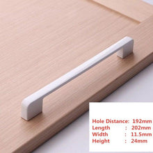 Load image into Gallery viewer, Handles Drawer Cabinet Furniture Kitchen Handles For Cabinet Knob Door Drawer Furniture Kitchen Knob Simplicity White Stainless Steel Hollow Tube  Bar Drawer Pulls Cupboard Knob For Kitchen Furniture Hardware
