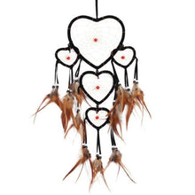 Load image into Gallery viewer, Handmade Dream-catcher Traditional Heart Dream Catching Ornaments Feather Ornaments Wall Car Hanging Wind Chimes Ornaments Home Hanging Room Birthday Decoration For Mom Pendants Ornaments
