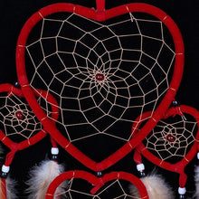 Load image into Gallery viewer, Handmade Dream-catcher Traditional Heart Dream Catching Ornaments Feather Ornaments Wall Car Hanging Wind Chimes Ornaments Home Hanging Room Birthday Decoration For Mom Pendants Ornaments

