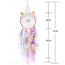 Load image into Gallery viewer, Handmade Feather Dream Catcher Wall Hanging Decoration
