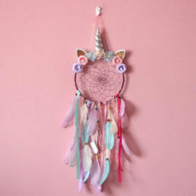 Load image into Gallery viewer, Handmade Feather Dream Catcher Wall Hanging Decoration
