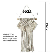 Load image into Gallery viewer, Handmade Wall Art Home Wall Decor Woven Hanging Tapestry Tassel Wind Chimes Wall Hanging Ornaments  Hand Macrame Wall  For Wall Wedding Living Room Gallery Patio Apartment Yard Decor

