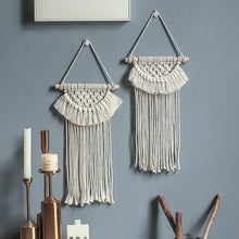 Load image into Gallery viewer, Handmade Wall Art Home Wall Decor Woven Hanging Tapestry Tassel Wind Chimes Wall Hanging Ornaments  Hand Macrame Wall  For Wall Wedding Living Room Gallery Patio Apartment Yard Decor
