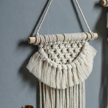 Load image into Gallery viewer, Handmade Wall Art Home Wall Decor Woven Hanging Tapestry Tassel Wind Chimes Wall Hanging Ornaments  Hand Macrame Wall  For Wall Wedding Living Room Gallery Patio Apartment Yard Decor
